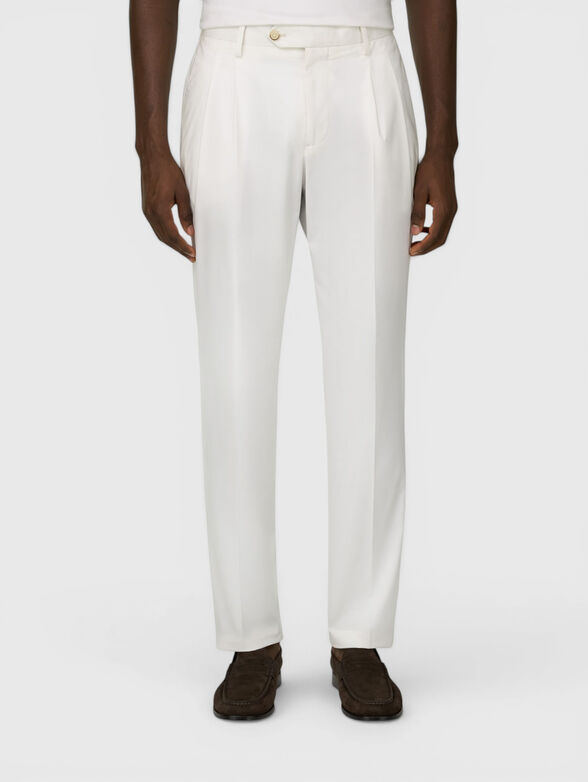 Cotton-blend trousers - 1