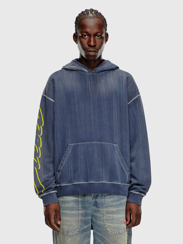 S-BOXT-HOOD-Q2 sweatshirt with accent logo  - 1