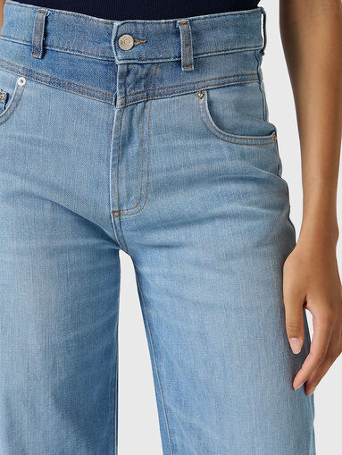 High waisted logo jeans - 4