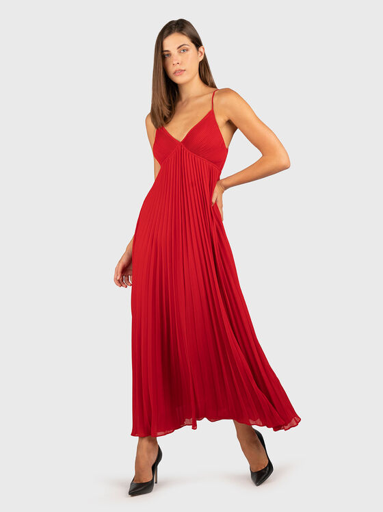 Pleated maxi dress - 1