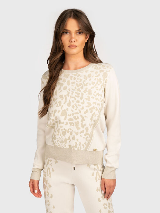 Sweatshirt with animal print