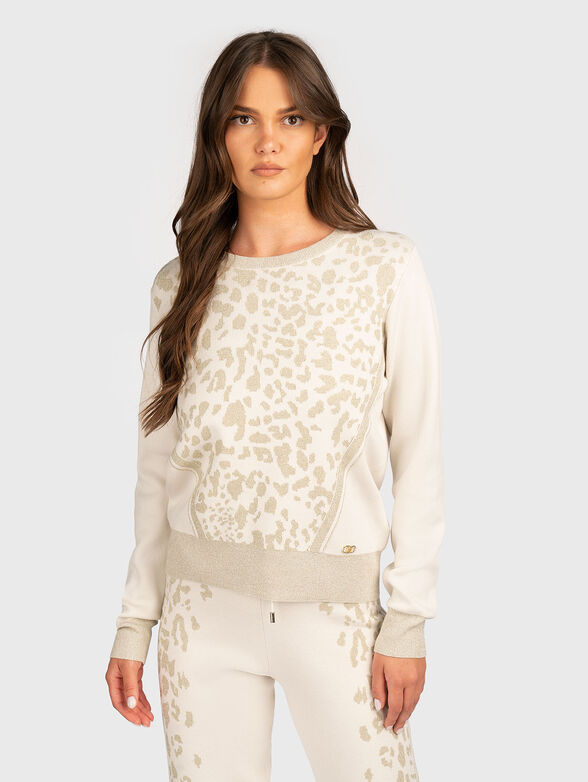Sweatshirt with animal print - 1
