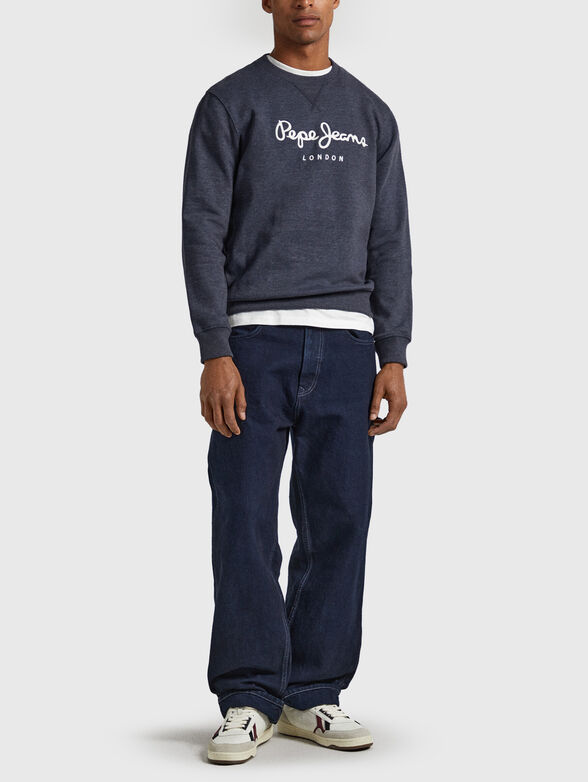 NOUVEL sweatshirt with contrasting logo embroidery - 2