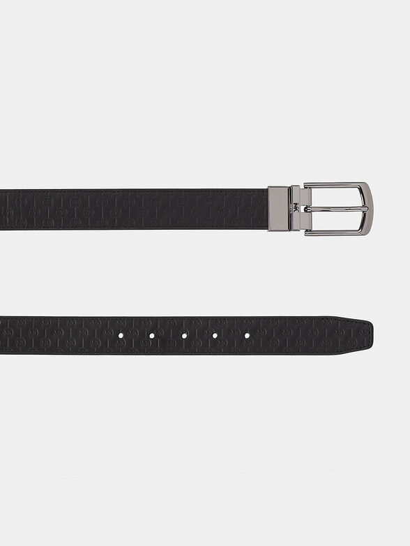 Real leather reversible belt - 3