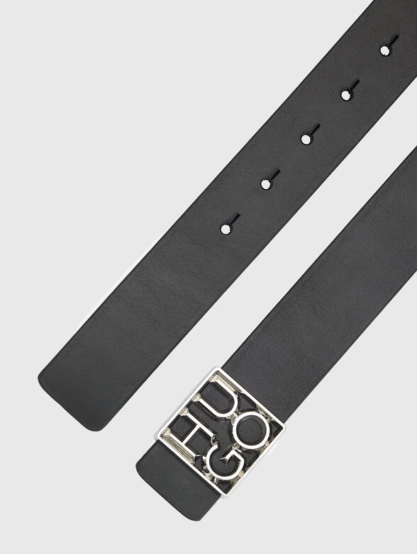 Belt with logo buckle - 3