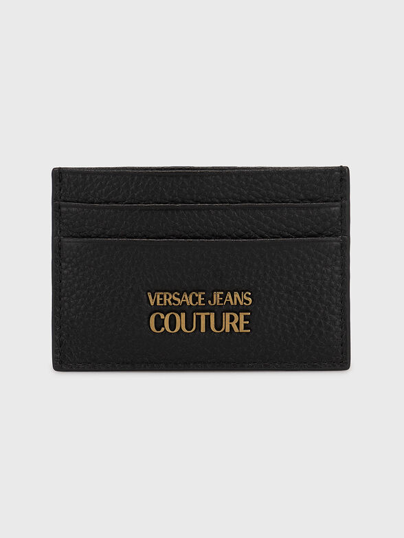 Leather cardholder with logo accent - 1