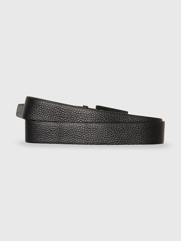 Leather belt with logo detail - 2