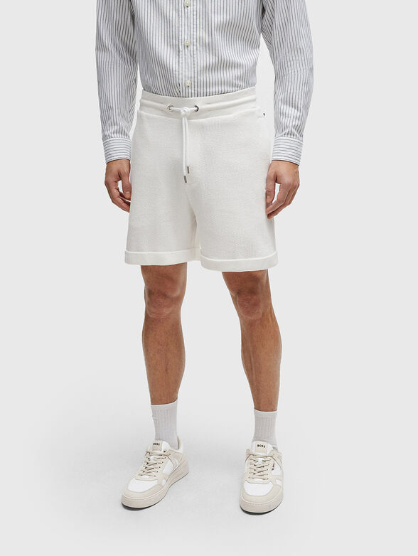 LASDUN white shorts in cotton  - 0
