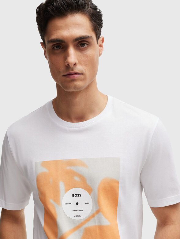 TIBURT cotton black T-shirt with print - 4