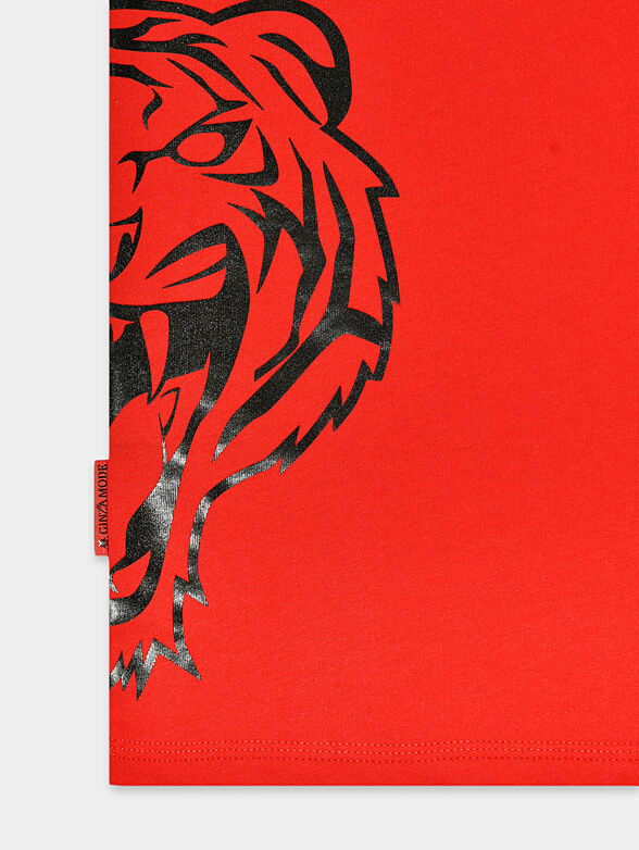 GMTS025 T-shirt  with print and embroidery - 5