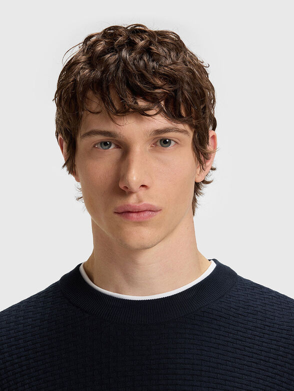 Knitted cotton sweater - 4