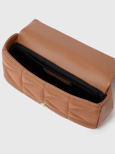 Crossbody bag with golden logo detail - 5