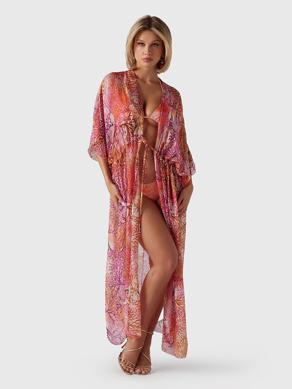 Printed beach kimono - 4