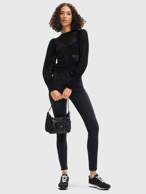 KAELA black knitted sweater - 2