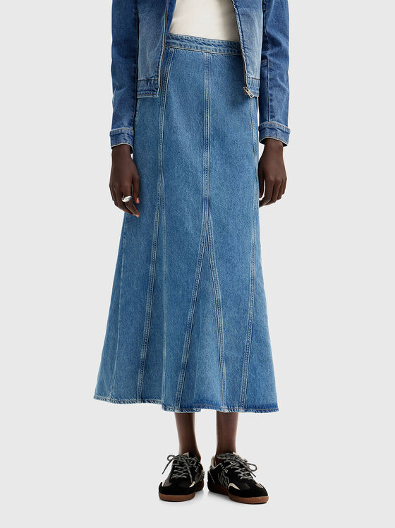 Midi denim skirt  - 1