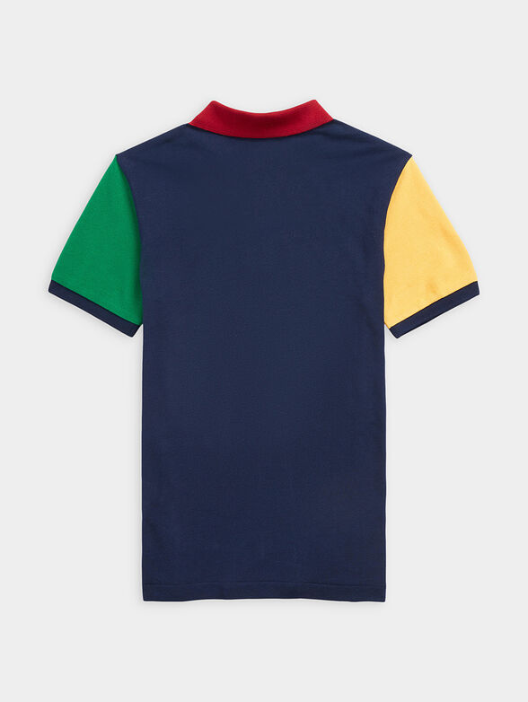 Polo shirt with color-block effect - 2