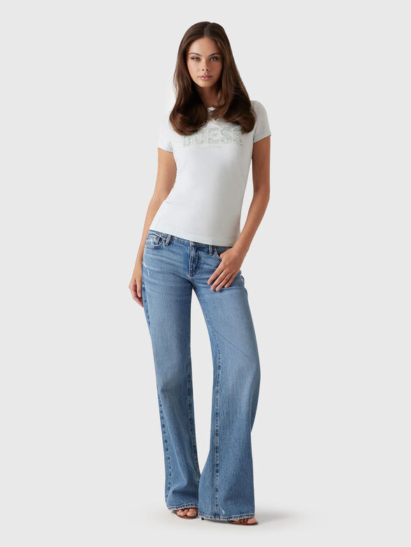 Black slim cotton T-shirt with logo - 2