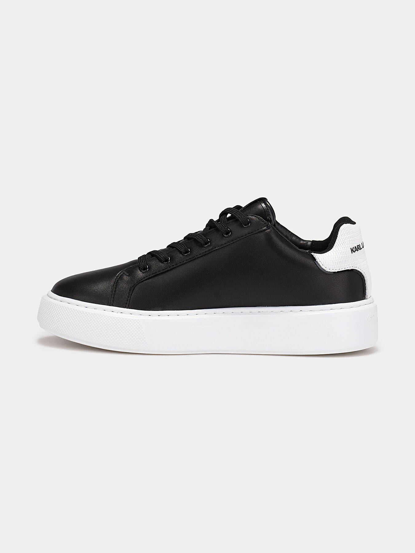 Sneakers with embossed side logo brand Karl Lagerfeld