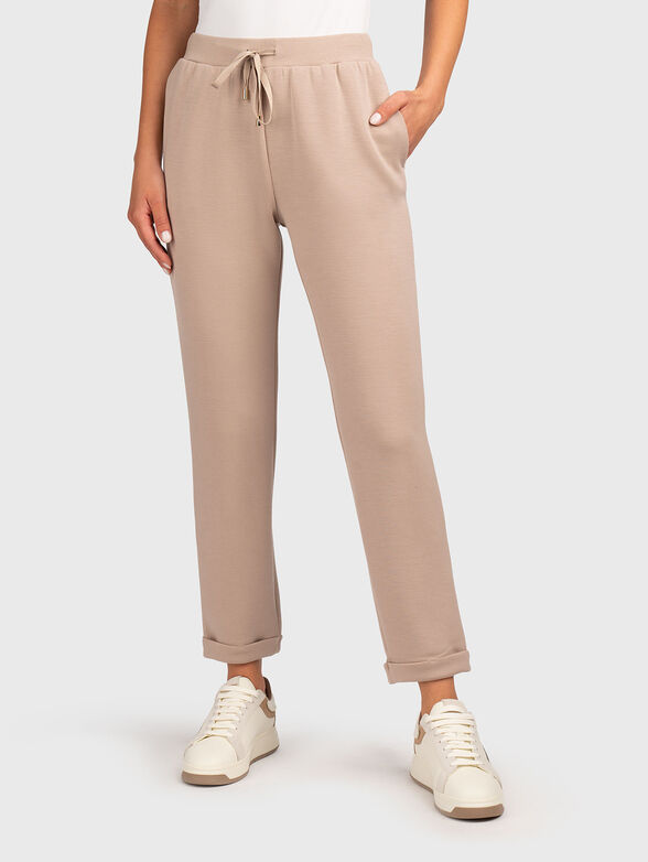 Sports pants with rhinestones - 1