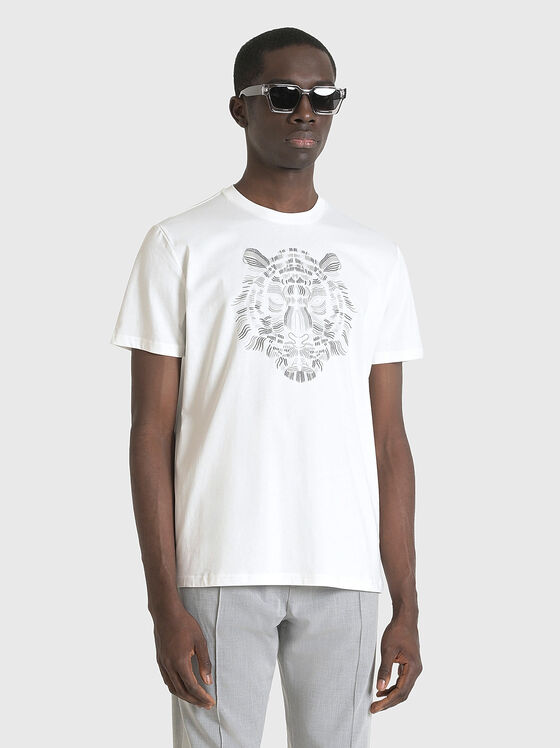 T-shirt with contrasting print - 1