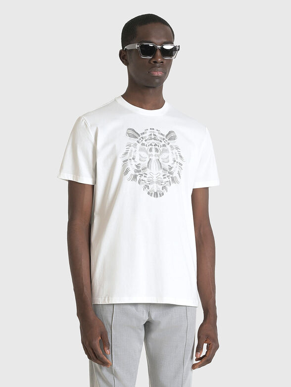 T-shirt with contrasting print - 1