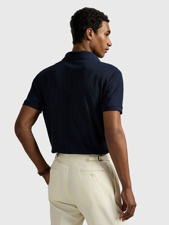 Short sleeved cotton polo shirt - 3