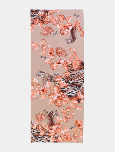 Scarf with floral print - 2