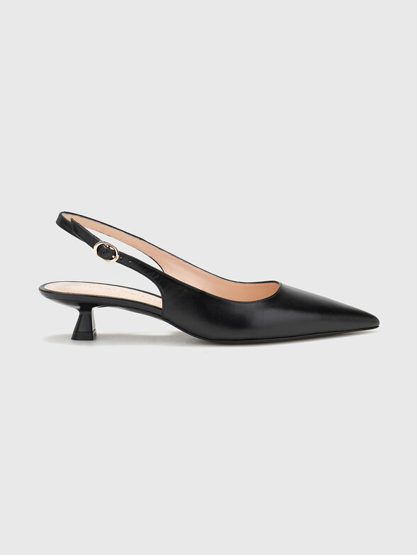Black leather shoes - 1