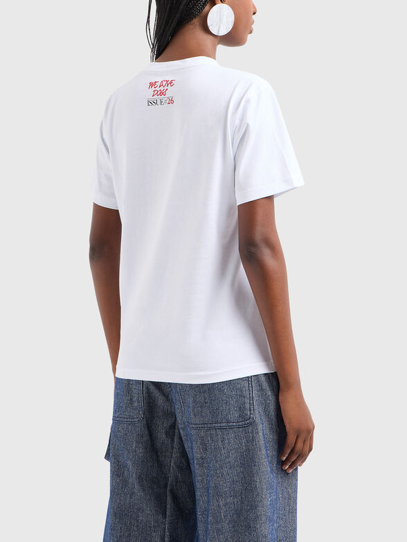 White T-shirt with contrasting print - 2