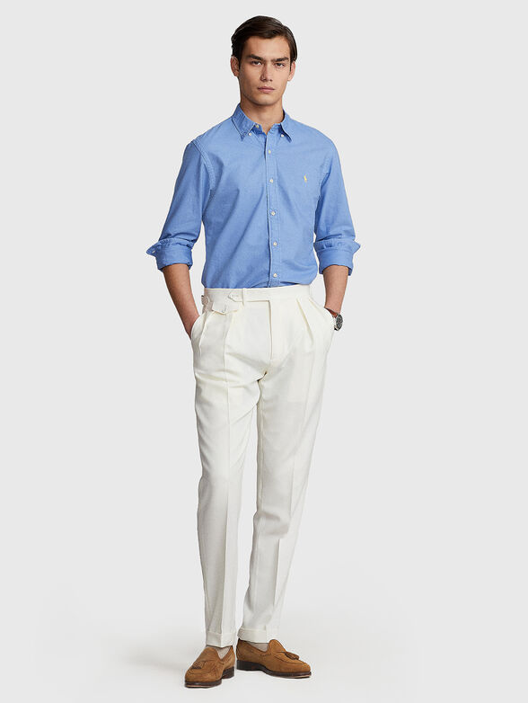 Logo-detail blue shirt  - 2