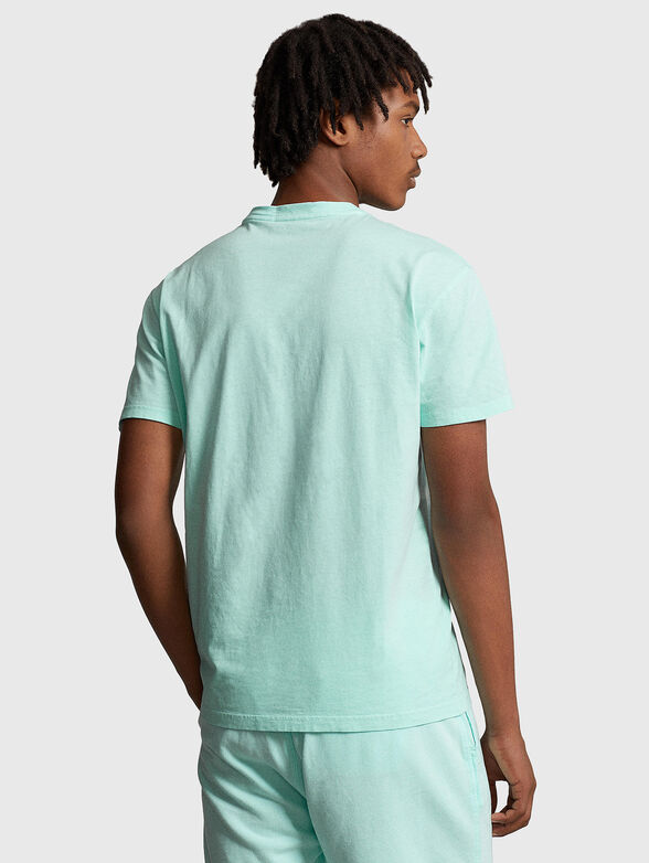 Cotton blend T-shirt with contrasting logo - 3