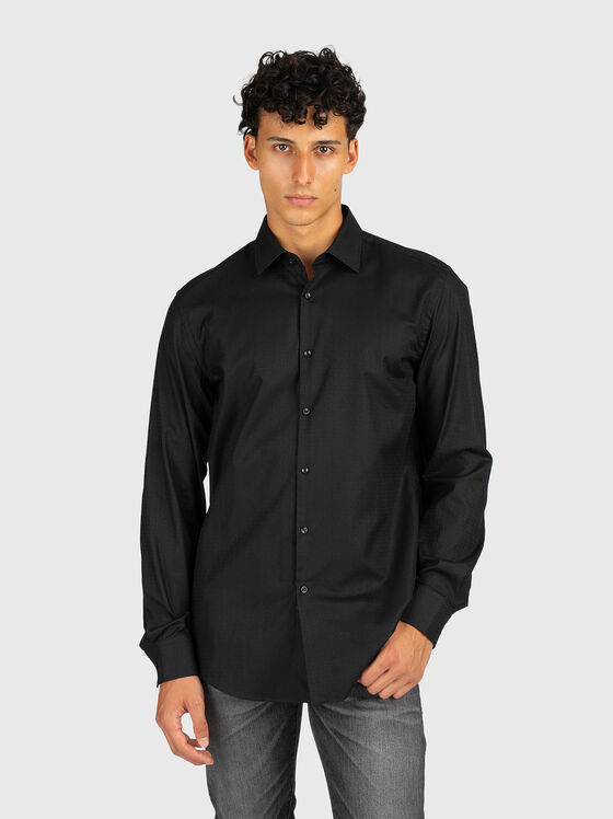 Cotton shirt with a monogram - 1