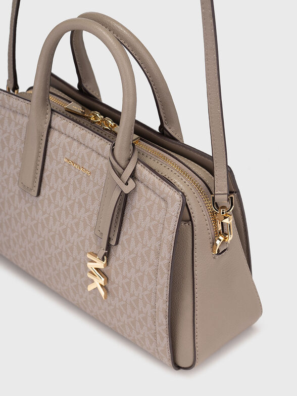 Bag with logo print and long handle - 5