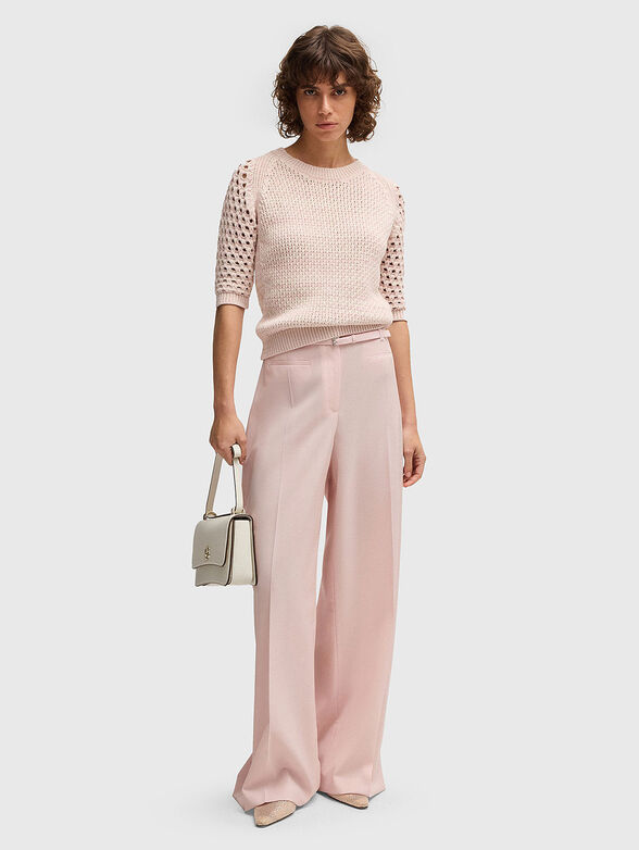 High waisted wool trousers - 4