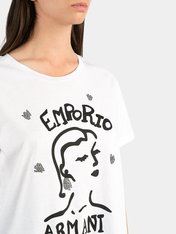 Black cotton t-shirt - 2