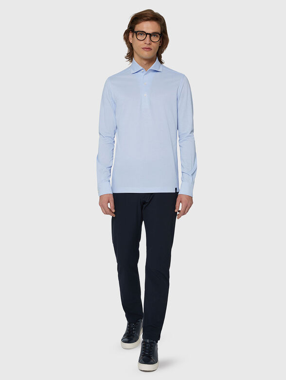 Polo shirt made of cotton blend - 2
