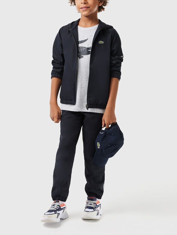 Dark blue transitional jacket with logo - 2