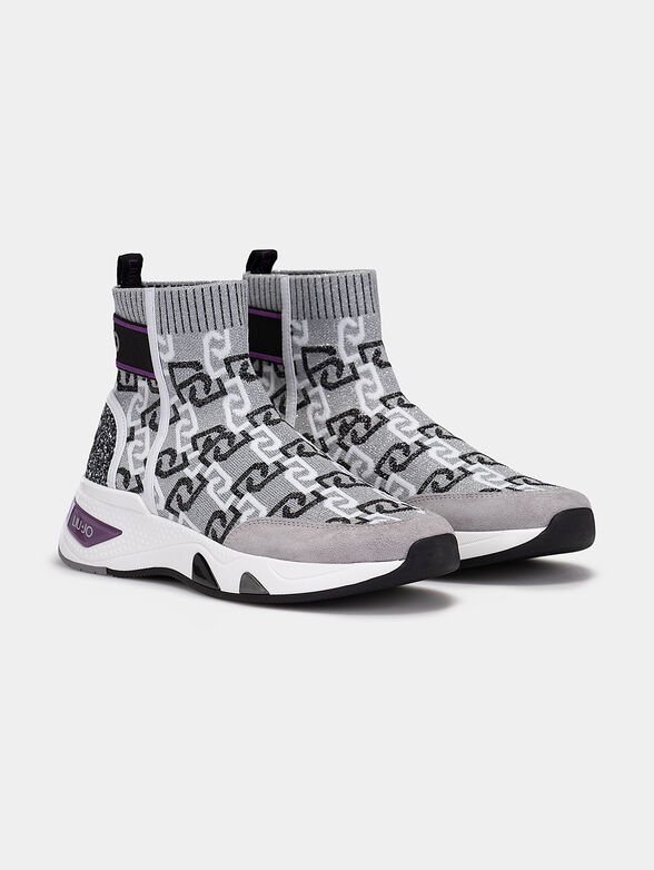 Slip on boots with logo detail - 1