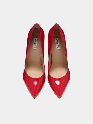 EDMA red patent look pumps - 5