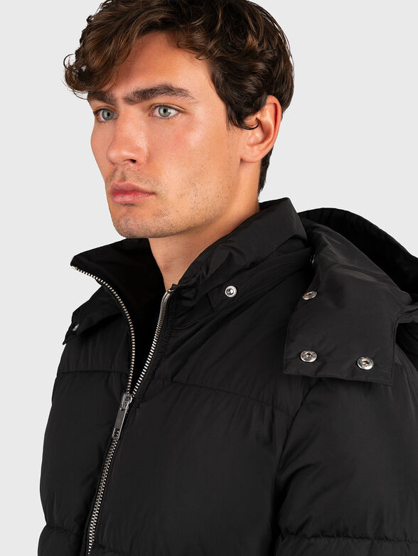 Padded jacket with removable hood - 3