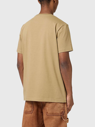 T-shirt with oval neckline and logo - 3
