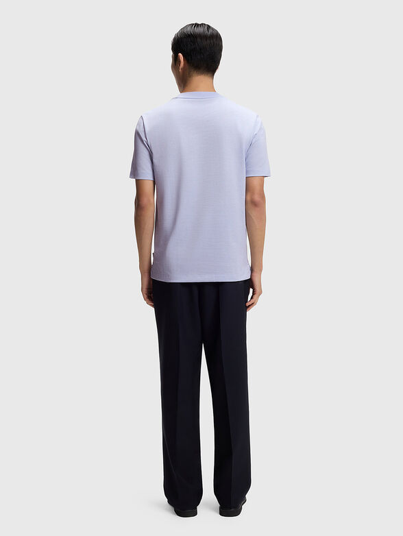 Light purple T-shirt with textured finish - 3