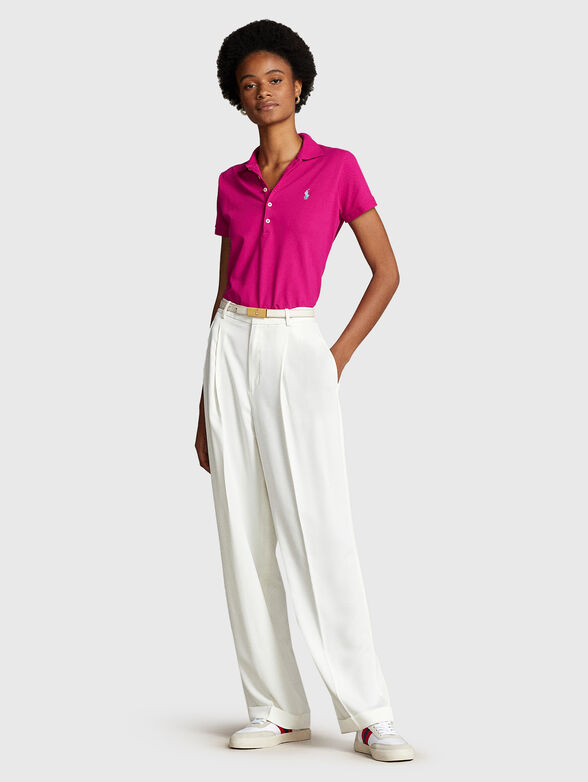 JULIE Polo shirt with contrast logo   - 2
