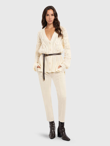 Oversized cardigan with embroidery - 5