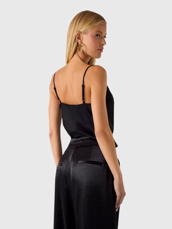 Black satin top - 3