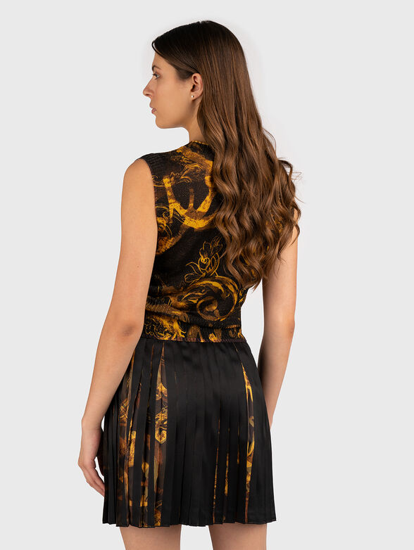 Top with V-neck and baroque design - 3