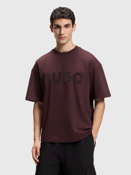 Тениска с лого детайл - 1