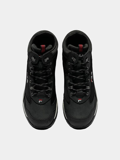 ALPHA MID Black high-top sneakers - 5