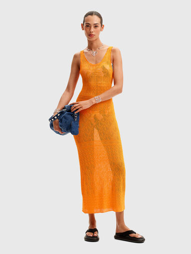 Openwork midi dress - 5