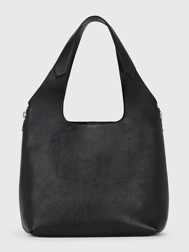 Big leather bag with logo detail - 3